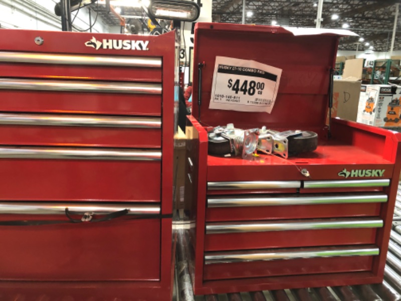 Photo 2 of ***similar model***DUSACOM 8-Drawer High Capacity Rolling Tool Chest, Removable Cabinet Storage Tool Box with Wheels and Drawers, Detachable Toolbox with Lock for Workshop Mechanics Garage?Orange?