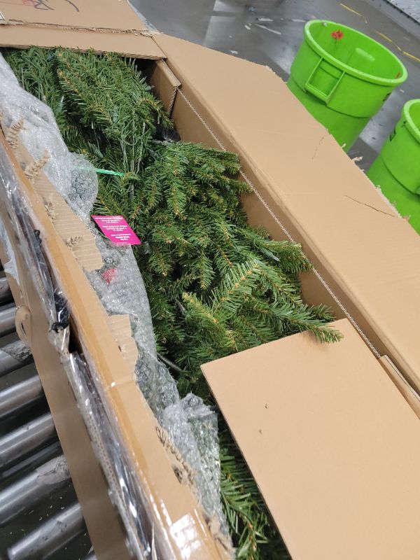 Photo 2 of *****STOCK IMAGE FOR SAMPLE*****
National Tree Co. Dunhill Fir Hinged 7 1/2 Foot Pre-Lit Fir Christmas Tree