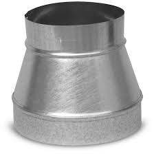 Photo 1 of *DAMAGES* IMPERIAL 8-in 30 Gauge Galvanized Steel Round Duct Reducer
