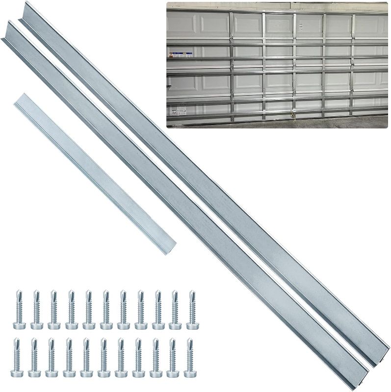 Photo 1 of * MISSING HARDWARE* LAJIAOZ Garage Door Strut 16 Foot Heavy Duty Garage Door Reinforcement Support Strut-Ultimate Hurricane, Storm, Snow, and Wind Protection, Garage Door Brace,DIY & Professional Installation(16FT Strut)
