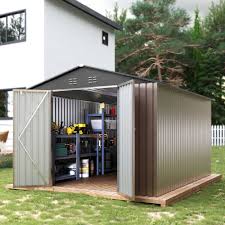 Photo 1 of * MISSING PARTS* 8 x 12 ft Outdoor Storage Shed, Metal Garden Shed