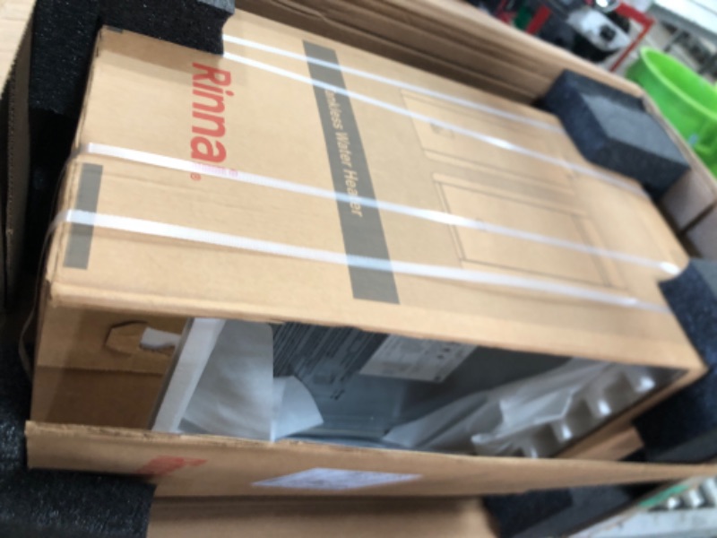 Photo 1 of Rinnai REP199iN Smart-Circ Non-Condensing Natural Gas Tankless Water Heater with Built-In Recirculation Pump, Up to 7.9 GPM, Indoor Installation, 199,000 BTU