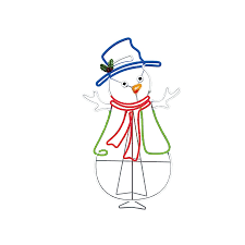 Photo 1 of *MINOR DAMAGE* GE 4-ft Staybright LED Neon Flex Snowman Decoration
