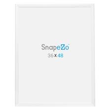 Photo 1 of * MINOR DAMAGE* 36x48 White Snapezo® Snap Frame - 1.25" 