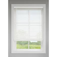 Photo 1 of ***SEE NOTES***LEVOLOR Trim+Go 2-in Slat Width 72-in x 64-in Cordless White Faux Wood Room Darkening Horizontal Blinds
