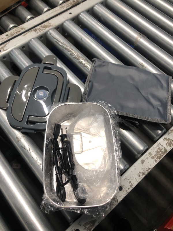 Photo 1 of **1 LATCH IS BROKEN, MISSING FORK AND SPOON**
Carsolt Electric Lunch Box Food Heater 3 in 1 Portable Warmer Leakproof Heated Box for Adults, 12V/24V 110V Heating Microwave for Car/Home with 1.5L Removable Stainless Steel Container