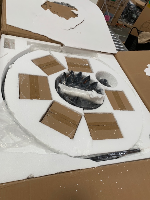 Photo 1 of Afficat Luxury Modern Crystal Chandelier Lighting, Raindrop Crystal Chandelier Black Finish 5-Tier Ceiling Hanging Pendant Light Fixtures for Dining Room Living Room Foyer Hallway (D32in-21 Lights)