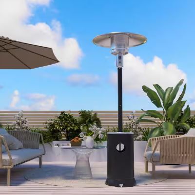 Photo 1 of 48000 BTU Black Propane Patio Heater 