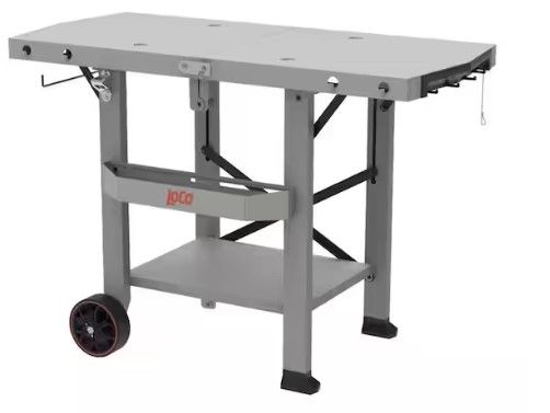 Photo 1 of (GOOD/FAIR) LOCOPrep Table Gray Foldable Grill Cart