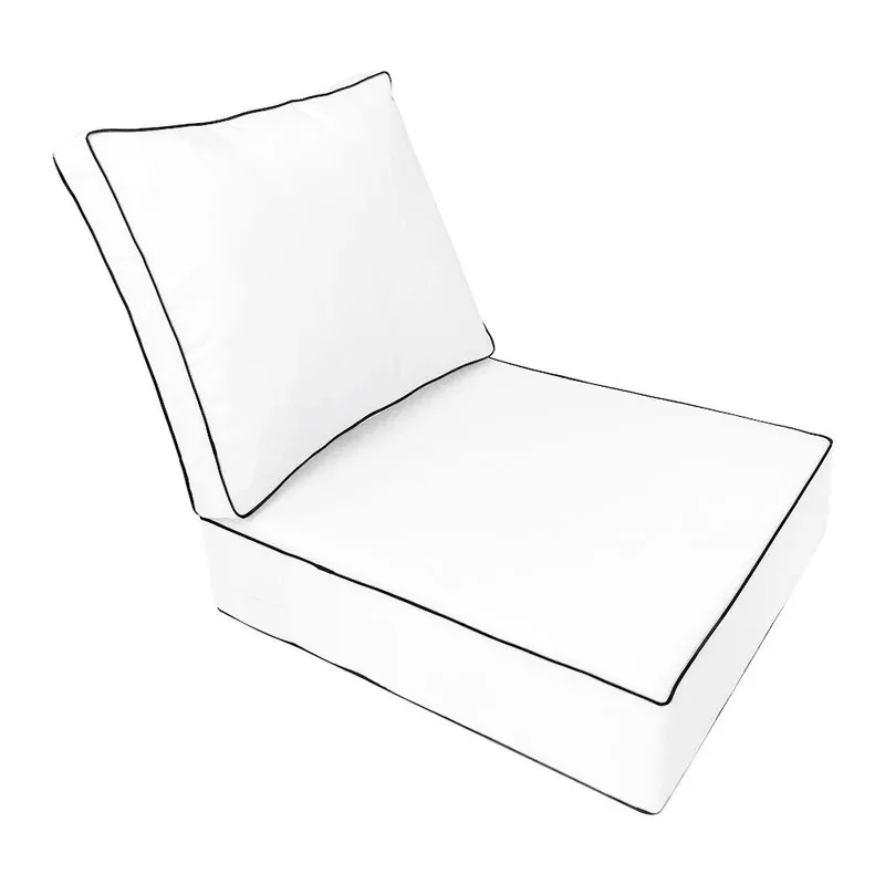 Photo 1 of ***STOCK PHOTO REFERENCE ONLY***Wheat 25 in. x 25 in. 2-Piece Deep Seating Outdoor Lounge Chair Cushion Set
