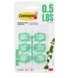 Photo 1 of 
Command Aloe (green) Mini Damage Free Hooks 6-pack