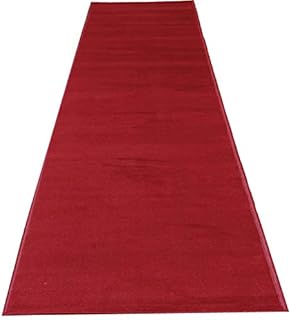 Photo 1 of  Carpet Aisle Runner 2 x 10 ft (1.8ft x 10 ft) 21.6in x 120in Color: Dark Red High-Class VIP Quality for Parties, Feel Events, Wedding and Ceremony