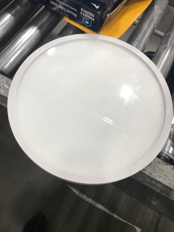 Photo 1 of 
Project Source 1-Light 12-in Matte White Integrated LED Flush Mount Light (2-Pack)