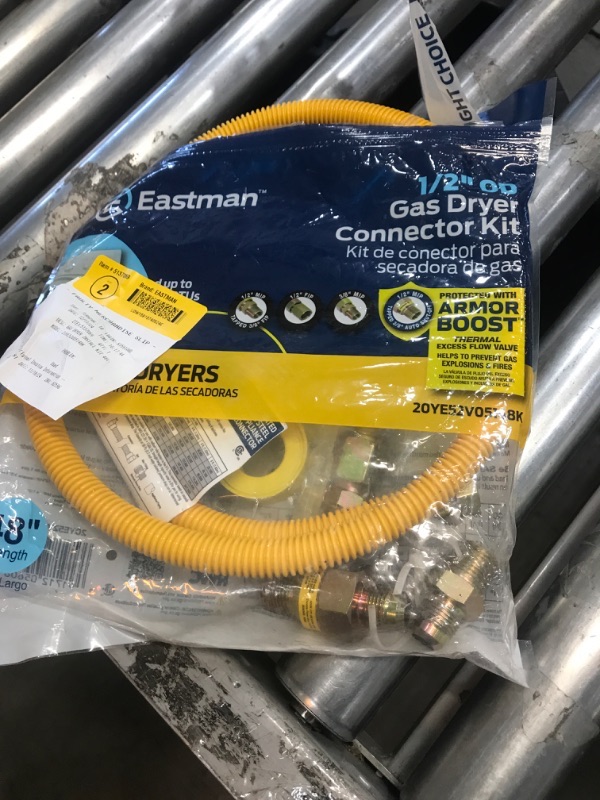 Photo 1 of 114371 Eastman Stainless Steel Gas Dryer Installation Kit
