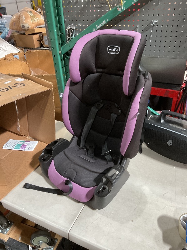 Photo 3 of ***USED, MISSING CUPHOLDERS***Evenflo Maestro Sport Convertible Booster Car Seat, Forward Facing, High Back, 5-Point Harness, For Kids 2 to 8 Years Old, Whitney Pink