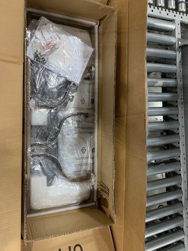 Photo 1 of MEIXISUE Rustic Kitchen Island Dining Room Light Fixture Farmhouse Linear Chandelier Black and Retro Wood Finish 4-Light Industrial Metal Hanging Pendant Light UL Listed L28.3 W10.6