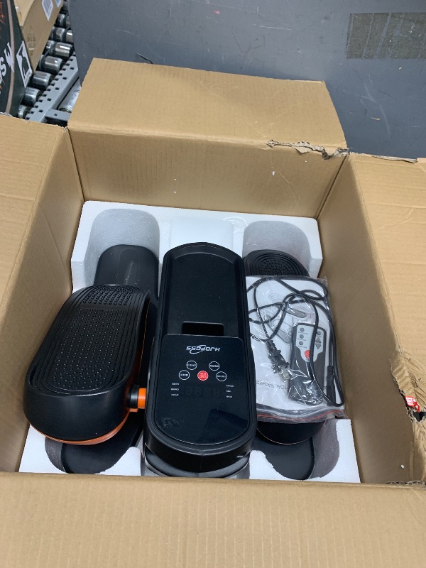 Photo 1 of Under Desk Elliptical Machine, Ellipse Leg Exerciser as Seen on Tv for Seniors Adults with 12 Adjustable Speed, Quiet & Portable Seated Pedal Exerciser with Remote Control & Non-Slip Foot Straps