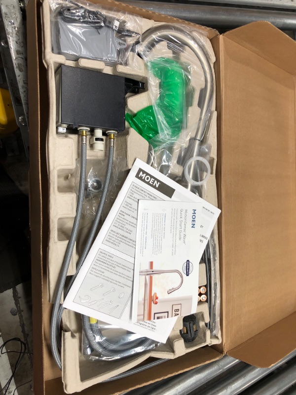 Photo 1 of Moen 7594EWSRS Arbor Motionsense Wave Sensor Touchless One-Handle Kitchen-Sink-faucets, Pack of 1, Stainless