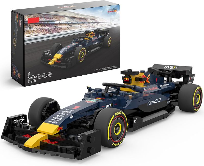 Photo 1 of (FAIR) 1:24 Oracle RedBull F1 RB19 Race Car Model Building Kit, Formula One Collectible Sports Car Construction Set with 333 Pcs Bricks, Birthday Gift for Boys, Girls, and Kids Ages 6+ Blue
