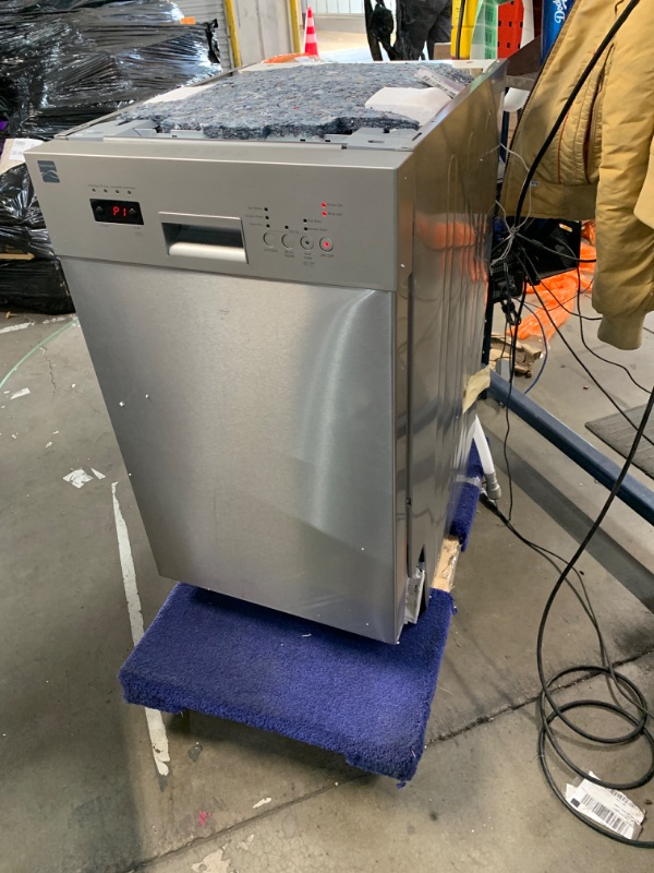 Photo 1 of Kenmore 18" Built-In Stainless Steel Tub Dishwasher with EasyFlex 3rd Rack, SmartWash, UltraWash Plus, TurboDry, MoreSpace Adjustable Rack, Energy Star Certified, Fingerprint Resistant Stainless Steel