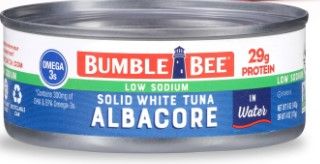 Photo 1 of ***NON REFUNDABLE**Bumble Bee Low Sodium Solid White Albacore Tuna in Water, 5 oz Can (Pack of 11) - Wild Caught Tuna - 29g Protein per Serving, High in Omega-3s - Non-GMO Project Verified, Gluten Free, Kosher