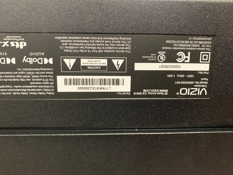 Photo 1 of VIZIO 50-inch MQX-Series 4K 120Hz QLED HDR10+ Smart TV with Dolby Vision, Active Full Array, 240Hz @ 1080p PC Gaming, WiFi 6E, Apple AirPlay, Chromecast Built-in, M50QXM-K01, 2023 Model