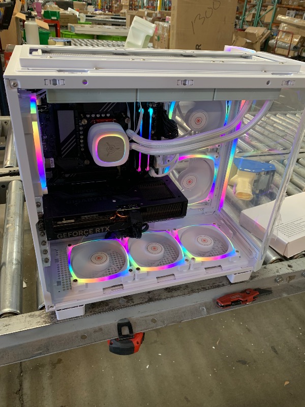 Photo 1 of Skytech King 95 Gaming PC, Intel i7 14700F 2.1 GHz, RTX 4070 Ti Super 16GB GDDR6X, 1TB NVME Gen4, 32GB DDR5 RAM RGB, 850W Gold ATX 3.0 PSU, Wi-Fi, Win 11 Home