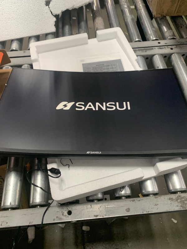 Photo 1 of SANSUI 24 Inch Curved Gaming Monitor up to 180Hz MPRT 1ms with Built-in Speakers,FHD 1080P Computer Monitor Freesync 130% sRGB HDR,HDMI DP Ports VESA Mount Metal Stand(ES-G24C1 HDMI Cable Included)