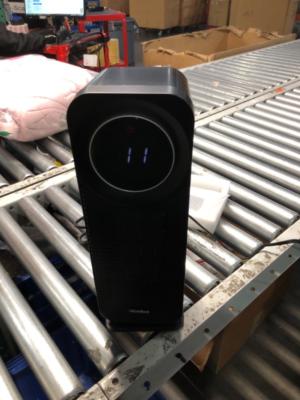 Photo 1 of Givebest Touch Panel Space Heaters for Indoor Use, 1500W Fast Heating Electric Heater with Remote, 5 Modes, Quiet and Night Light, Thermostat Control, Ideal for Bedroom, Office