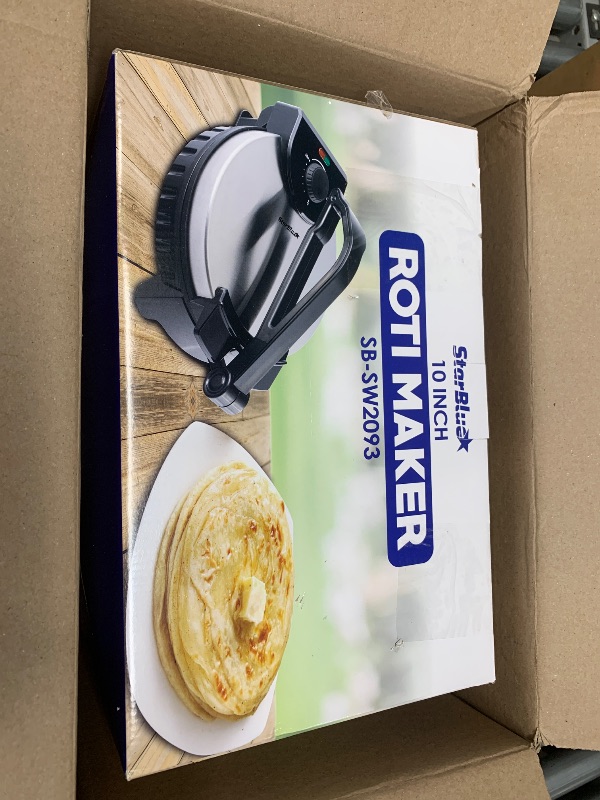 Photo 2 of 10inch Roti Maker by StarBlue with FREE Roti Warmer - The automatic Stainless Steel Non-Stick Electric machine to make Indian style Chapati