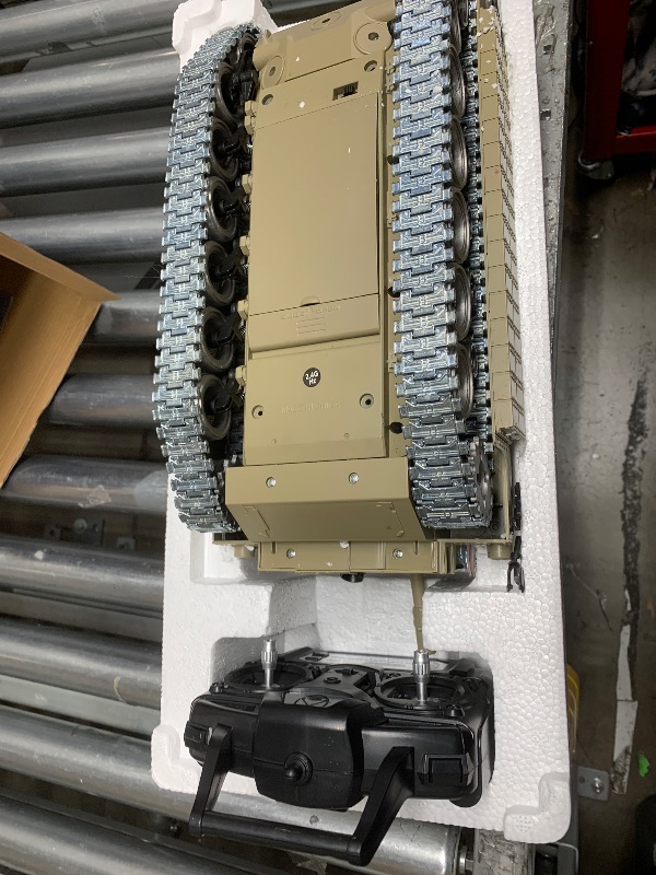 Photo 1 of Supdex RC Tank, 1:18 Metal M1A2 Abrams Remote Control Model Toys, 2.4Ghz Military RC Tank That Shoots BBS and Water Bullets for Adults and Kids, RC Army Vehicle Aged 6+ with Smoke, Sound and Lights