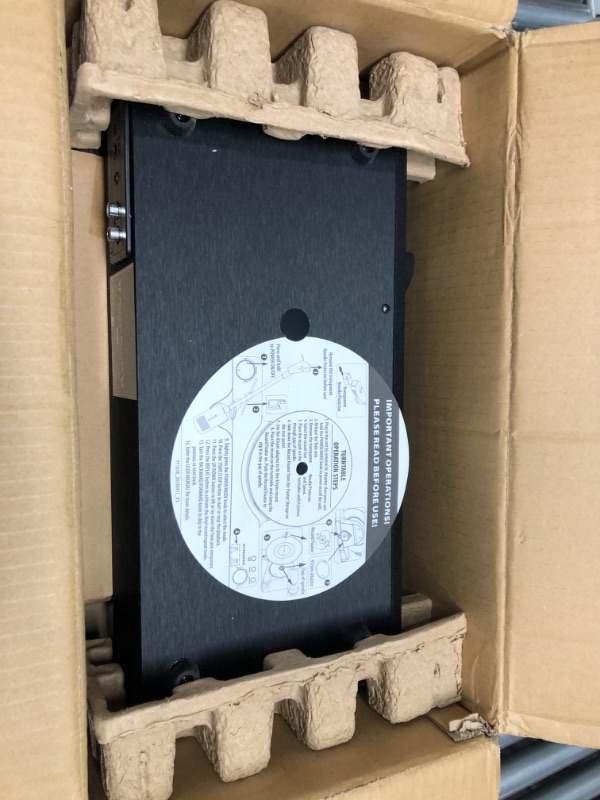 Photo 1 of Vertical Automatic Record Player Bluetooth, MYKESONIC Belt Drive Vinyl Turntable, Magnetic AT-3600L Cartridge, Bluetooth in & Out, Hi-Fi Stereo Speakers, Aux in Headphone, RCA Out, Anti-Resonance