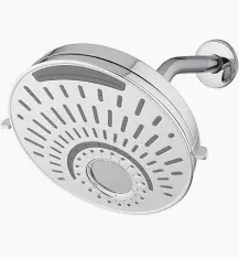 Photo 1 of 
allen + roth Nottingham 5-Settings Chrome 8-in Round Fixed Shower Head 1.8 GPM