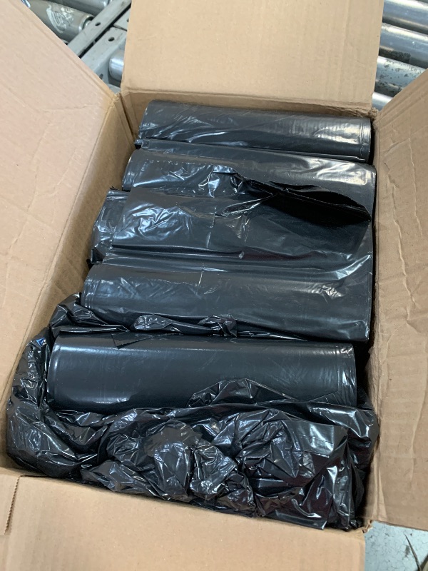 Photo 1 of 100 BLACK TRASH BAGS*** UNKNOWN BRAND