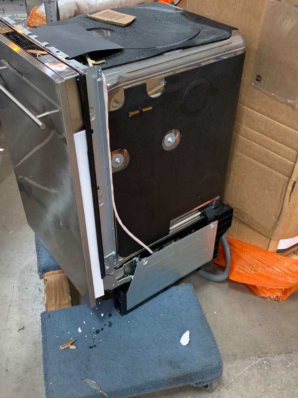 Photo 3 of ******PARTS ONLY , MINOR DAMAGES SHOWN , cannot fully test ********  Honeywell 18 inch Dishwasher with 8 Place Settings, 6 Washing Programs, Stainless Steel