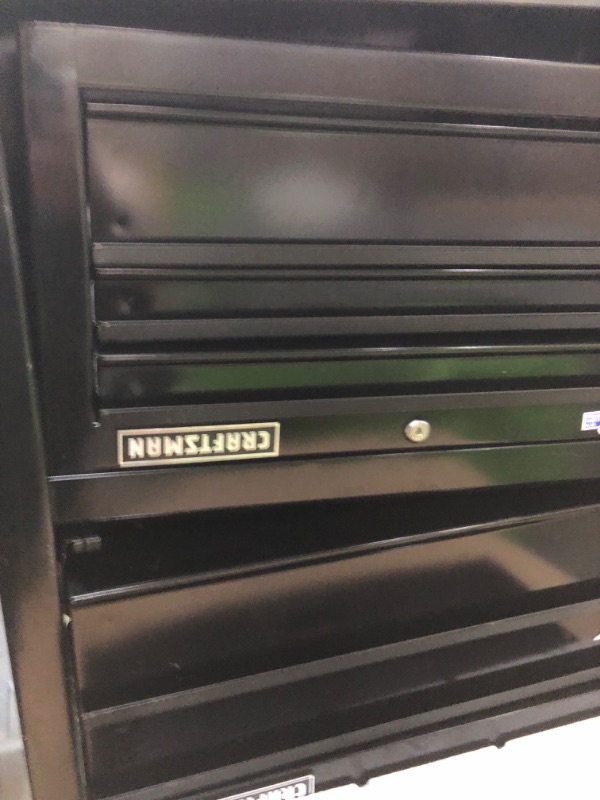 Photo 1 of CRAFTSMAN Tool Chest Combo with Drawer Liner Roll, 26-Inch, Rolling,, 5 Drawer, Black ()