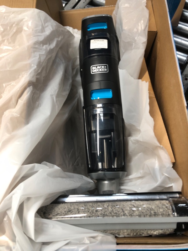 Photo 1 of BLACK+DECKER Cordless Wet Dry Vacuum Cleaner and Mop, Vacuum & Wash Duo with Self-Cleaning, Edge Cleaning and Digital Display, Space-Saving Design, One-Step All in One for Hard Floors & Area Rugs