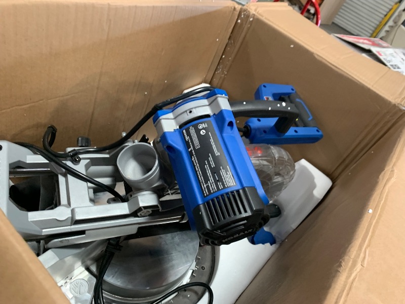 Photo 1 of ****PARTS ONLY, NON FUNCTIONAL  **** Kobalt Compact 10-in 15-Amp Dual Bevel Sliding Compound Corded Miter Saw
