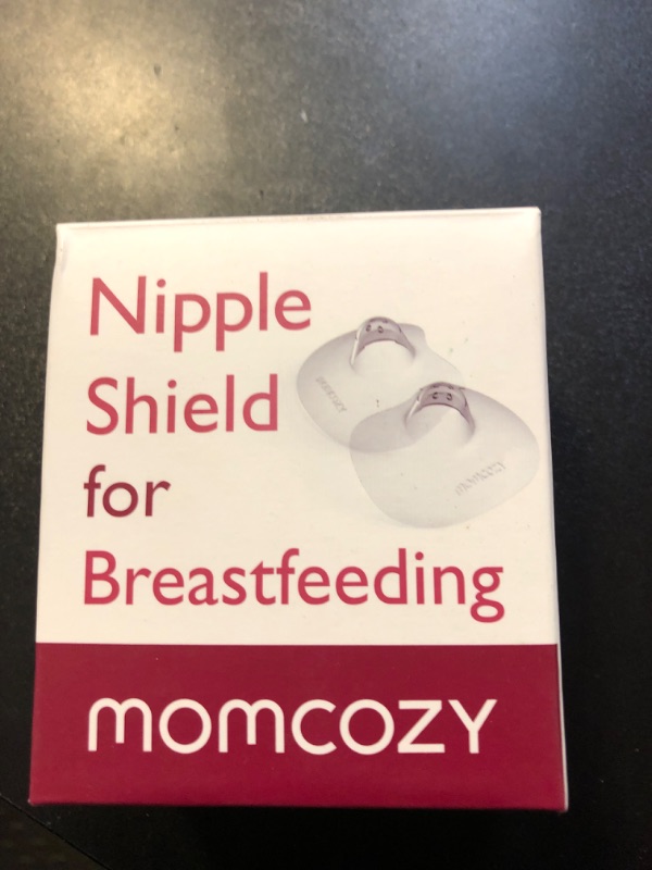 Photo 2 of Momcozy Contact Nipple Shields, 100% Food-Grade Silicone for Breastfeeding Difficulties, Ultra-Thin & Super-Soft, Made Without BPA/BPS, Include Carry Case (24mm)