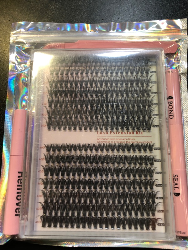 Photo 2 of [280pcs Newest] Natural Lash Clusters Kit: DIY Eyelash Extension Kit, Individual Lashes, Wispy Lash Clusters, Fluffy Clusters, Mink Lash Clusters, Volume Lash Set