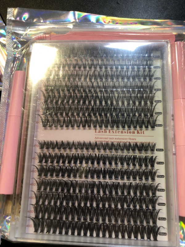 Photo 2 of [280pcs Newest] Natural Lash Clusters Kit: DIY Eyelash Extension Kit, Individual Lashes, Wispy Lash Clusters, Fluffy Clusters, Mink Lash Clusters, Volume Lash Set