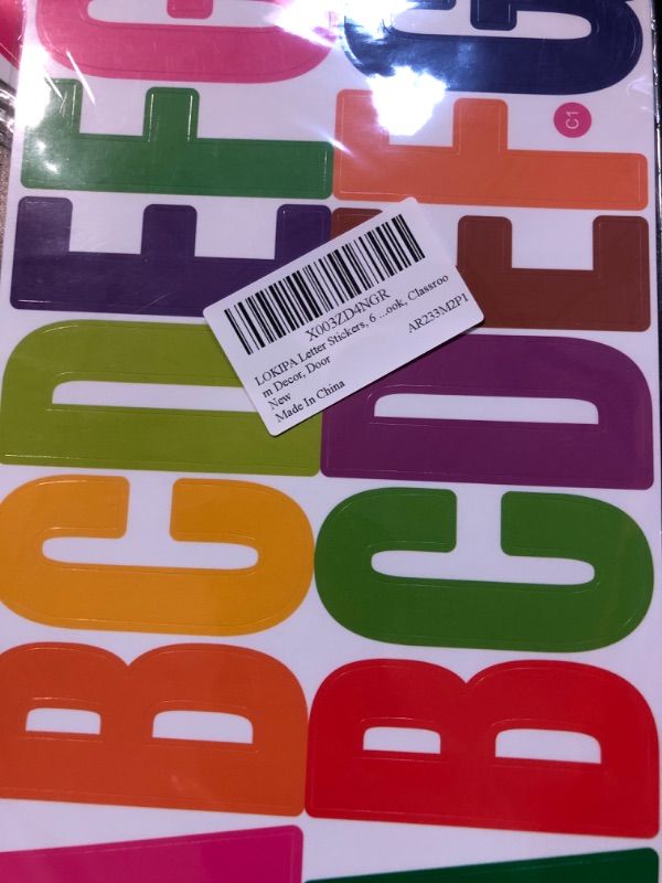 Photo 1 of sticker letters