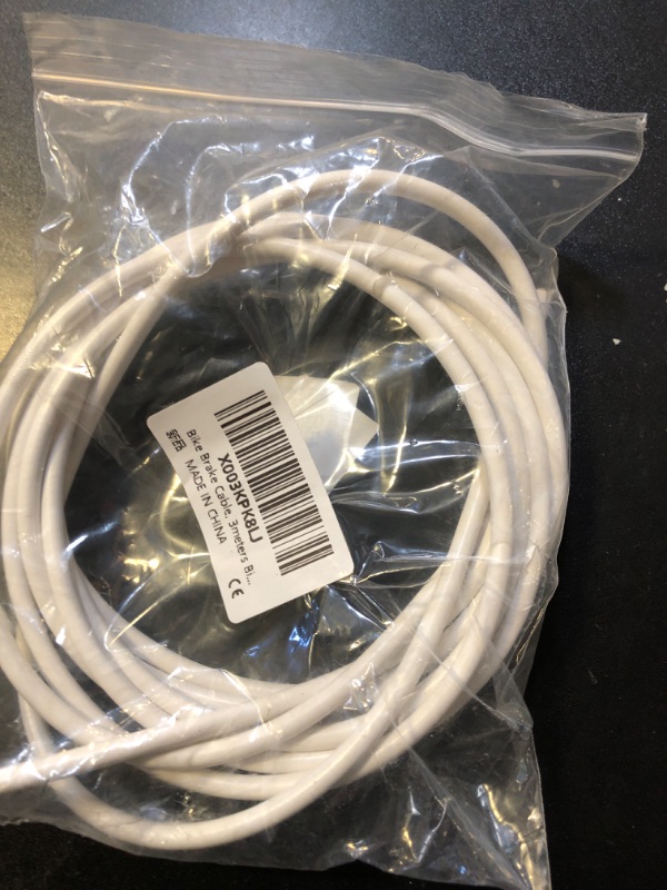 Photo 1 of bikes Brake Cables Housing, Premium bikes Brake Cable Set, 3meters bikes Brake Cable Replacement bikes Disc Brake line Kit Wires for Mountain and Road Bikes (White)-
