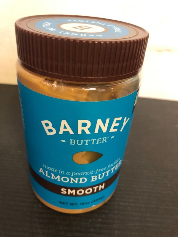 Photo 2 of exp date 12/2024--BARNEY Almond Butter, Smooth, No Stir, Non-GMO, Skin-Free, Paleo Friendly, KETO, 16 Ounce