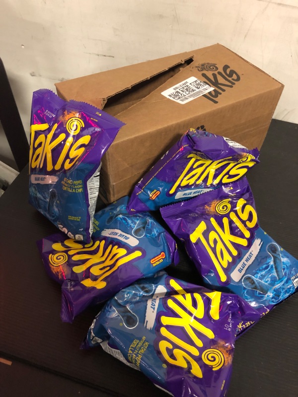 Photo 2 of exp date 11/2024--Takis Blue Heat Tortilla Chips 3.25 oz Bagged