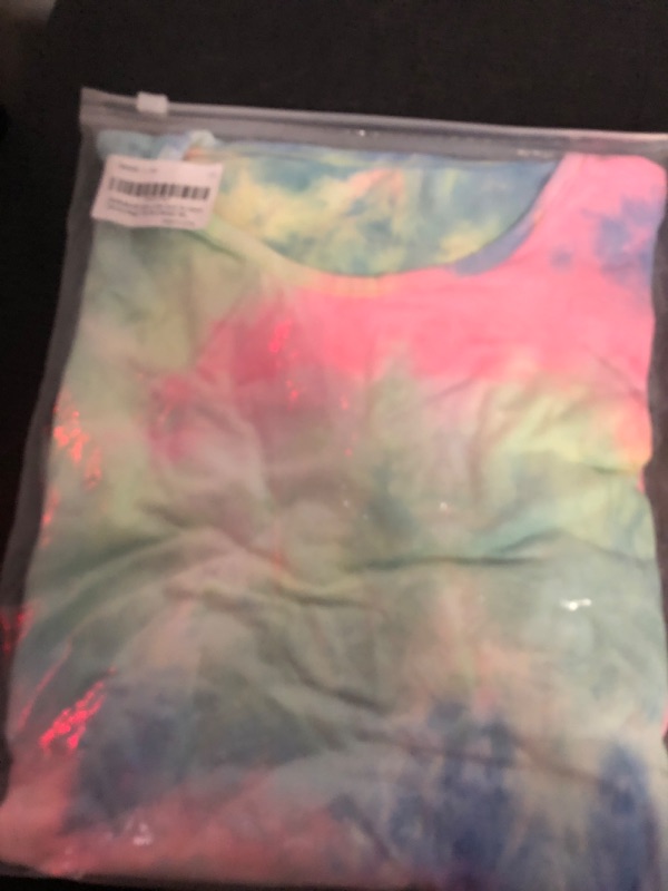 Photo 2 of FERWANG Kids Little Girls Tie Waist Camouflage Tie Dye Belted Tee Dress for 4-12 Years