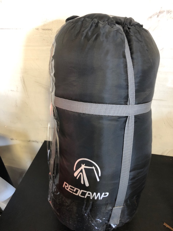 Photo 2 of REDCAMP Cotton Flannel Sleeping Bag for Camping Backpacking, Adults Cold Weather Envelope Sleeping Bags with 2/3/4lbs Filling Blue with 2lbs filling