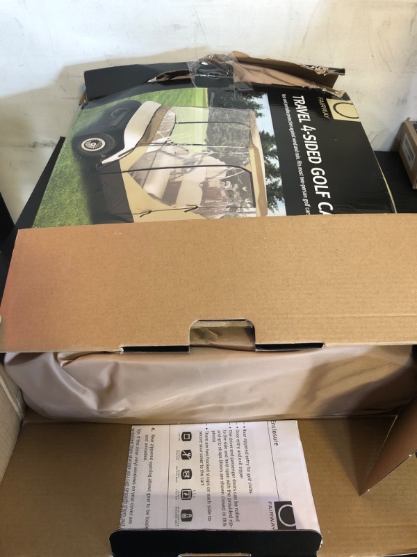 Classic Accessories Fairway 2Person Travel 4Sided Golf Cart Enclosure