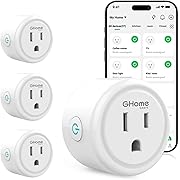 Photo 1 of GHome Smart Plug,WiFi Smart Plugs Compatible with Alexa and Google Home,Smart WiFi Outlet with Remote Control and Timer Function,2.4GHz Wi-Fi Only,No Hub