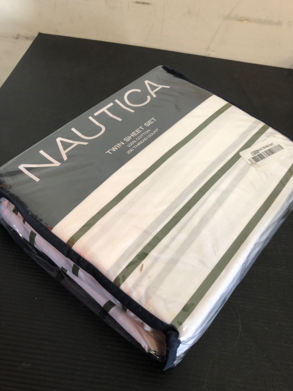 Photo 1 of Nautica - Twin XL Sheets, Premium Cotton Percale Bedding Set, Plaid Home Decor, Oeko-Tex Certified (Reece Plaid Navy, Twin XL)